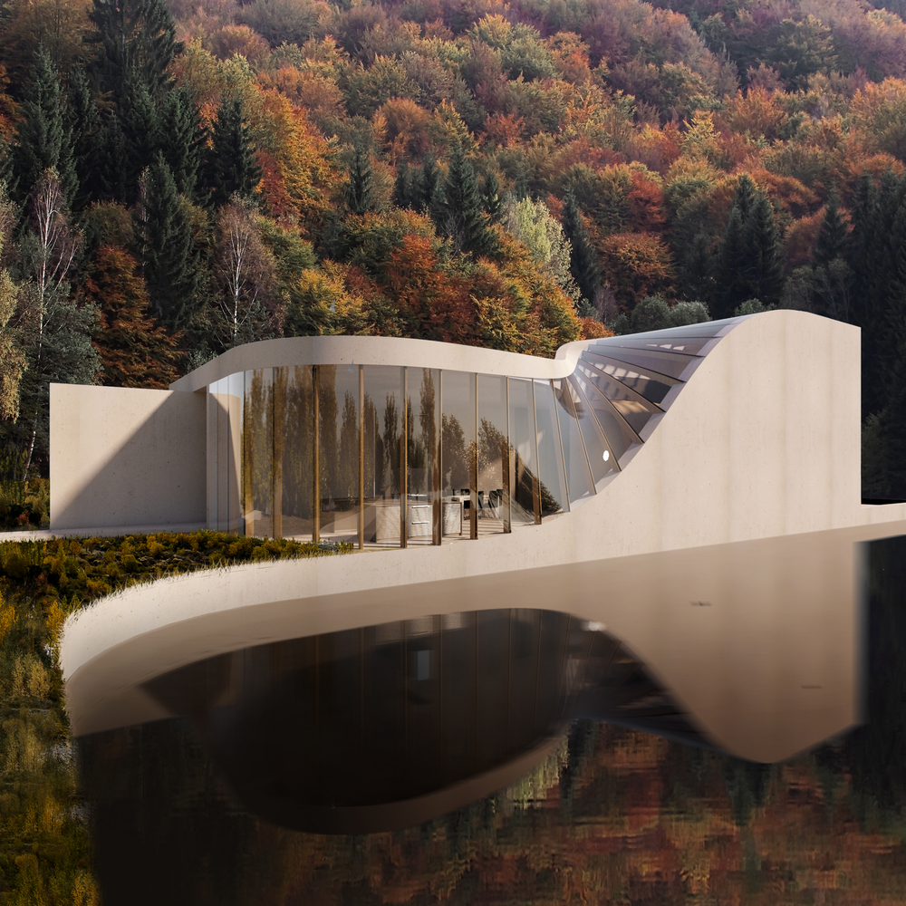 Lake House Harmonizes the Architecture with Scenic Surrounding